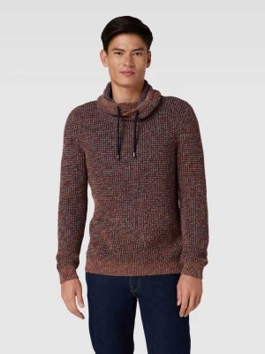 Sweter z dzianiny we wzory na całej powierzchni RAGMAN