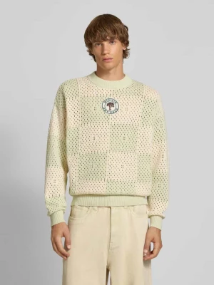 Sweter z dzianiny z ażurowym wzorem BLKVIS