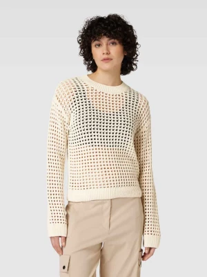 Sweter z dzianiny z ażurowym wzorem model ‘CHARLIE’ Object