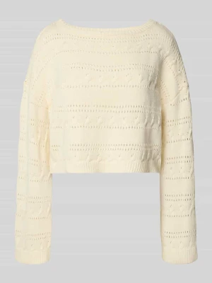 Sweter z dzianiny z ażurowym wzorem model ‘CLAES’ Noisy May