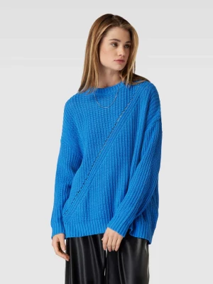 Sweter z dzianiny z ażurowym wzorem model ‘HANNA’ Only