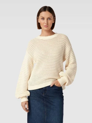 Sweter z dzianiny z ażurowym wzorem model ‘Magda’ esmé studios
