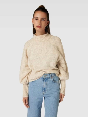 Sweter z dzianiny z bufiastymi rękawami model ‘CELINA’ Only