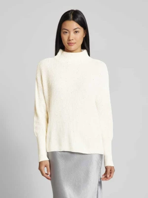 Sweter z dzianiny z cekinowym obszyciem Zero