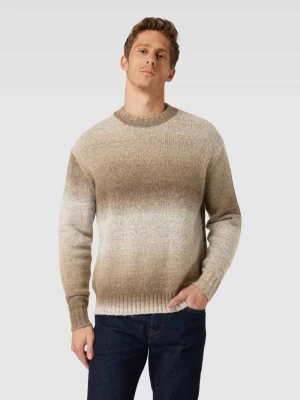 Sweter z dzianiny z cieniowaniem model ‘GAARD’ Selected Homme