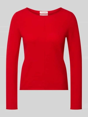 sweter z dzianiny z czystego kaszmiru o kroju regular fit Christian Berg Czerwony