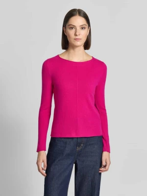 sweter z dzianiny z czystego kaszmiru o kroju regular fit Christian Berg Mocnoróżowy