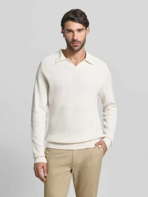 Sweter dzianinowy z czystej bawełny model 'NORDIN' casual friday