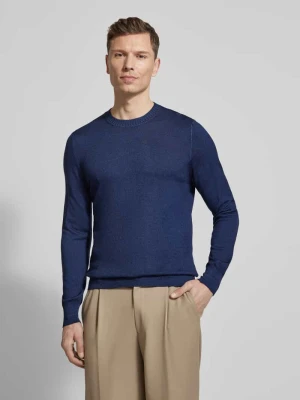 Sweter z dzianiny z czystej żywej wełny GRAN SASSO