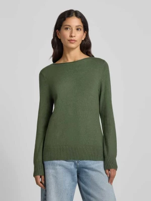 Sweter z dzianiny z dekoltem w łódkę Christian Berg Woman