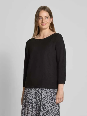 Sweter z dzianiny z dekoltem w łódkę comma