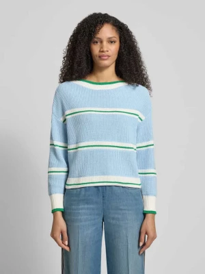 Sweter z dzianiny z dekoltem w łódkę Marc Cain