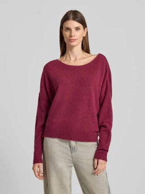 Sweter z dzianiny z dekoltem w łódkę model ‘DAMSVILLE’ American vintage