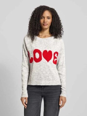 Sweter z dzianiny z dekoltem w łódkę ZABAIONE