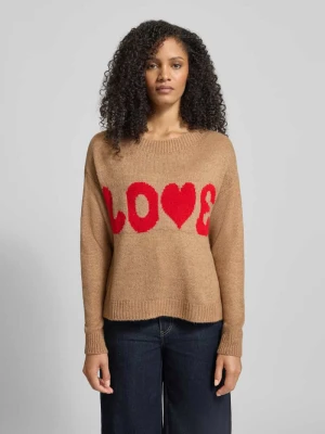 Sweter z dzianiny z dekoltem w łódkę ZABAIONE