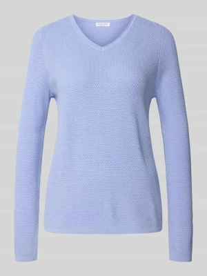 Sweter z dzianiny z dekoltem w serek Christian Berg Woman