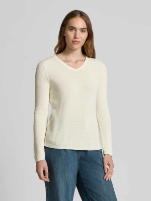 Sweter z dzianiny z dekoltem w serek Christian Berg Woman