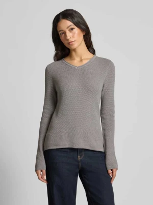 Sweter z dzianiny z dekoltem w serek Christian Berg Woman