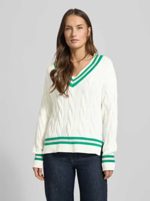 Zdjęcie produktu Sweter z dzianiny z dekoltem w serek Christian Berg Woman