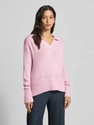 Sweter z dzianiny z dekoltem w serek FYNCH-HATTON