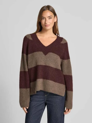 Sweter o kroju relaxed fit z dzianiny z mieszanki wełny model ‘Taci’ MOS MOSH