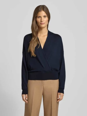 Sweter z dzianiny z dekoltem w serek model ‘WAKIRA’ Lauren Ralph Lauren