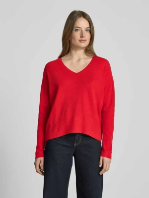 Sweter z dzianiny z dekoltem w serek Oui