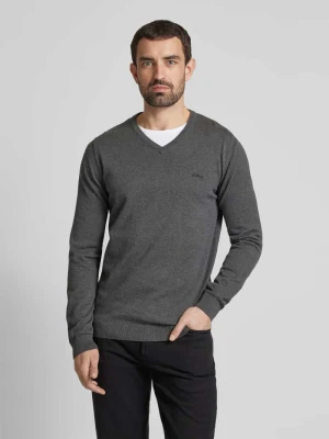 Sweter z dzianiny z dekoltem w serek s.Oliver RED LABEL