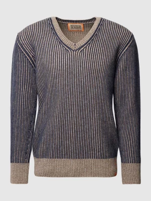 Sweter z dzianiny z dekoltem w serek Scotch & Soda