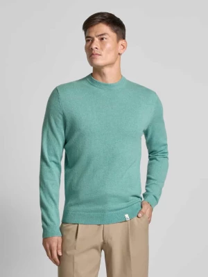 Sweter z dzianiny z detalami z logo Colours & Sons