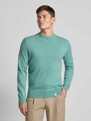 Sweter z dzianiny z detalami z logo Colours & Sons