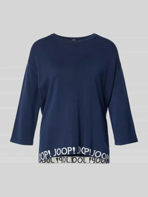 Sweter z dzianiny z detale z logo i Rękaw o dł. 3/4 Model 'Kussa' Joop!