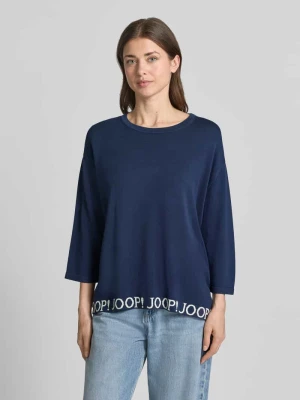 Sweter z dzianiny z detale z logo i Rękaw o dł. 3/4 Model 'Kussa' Joop!