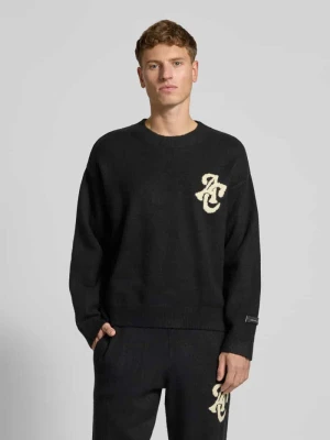 Sweter z dzianiny z detalem z logo ANOTHER COTTON LAB