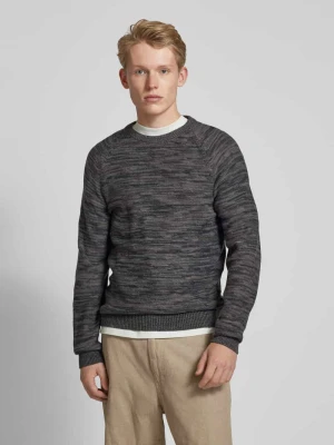 Sweter z dzianiny z detalem z logo Blend