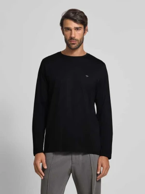 Sweter z dzianiny z detalem z logo FYNCH-HATTON