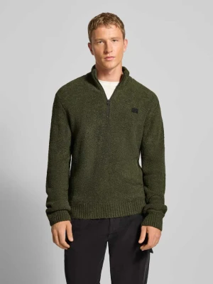 Sweter z dzianiny z detalem z logo G-Star Raw