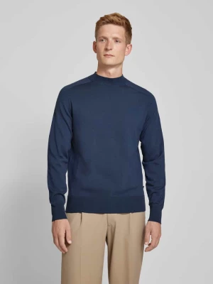 Sweter z dzianiny z detalem z logo CK Calvin Klein