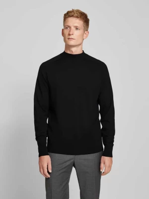 Sweter z dzianiny z detalem z logo CK Calvin Klein