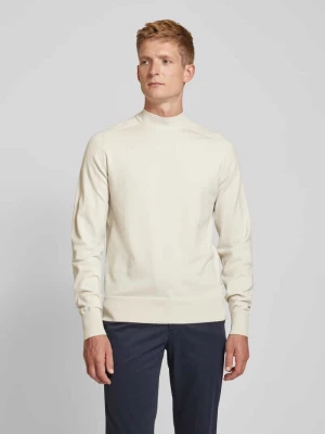 Sweter z dzianiny z detalem z logo CK Calvin Klein