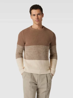 Sweter z dzianiny z detalem z logo model ‘Arvino’ JOOP! JEANS