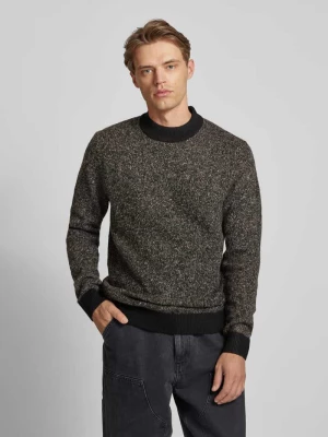 Sweter z dzianiny z detalem z logo model ‘COSPACE’ jack & jones