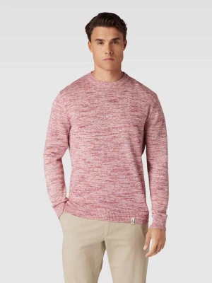 Sweter z dzianiny z detalem z logo model ‘MOULINÉ’ Colours & Sons