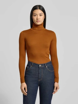 Golf o kroju slim fit z dodatkiem jedwabiu model ‘ZOE’ Lauren Ralph Lauren