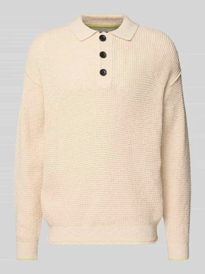 Sweter z dzianiny z dodatkiem lnu Scotch & Soda