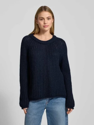 Sweter z dzianiny z dodatkiem wełny i moheru model ‘Raglan’ Smith and Soul