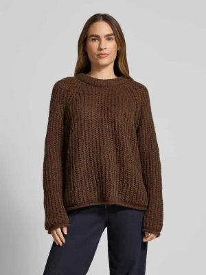 Sweter z dzianiny z dodatkiem wełny i moheru model ‘Raglan’ Smith and Soul