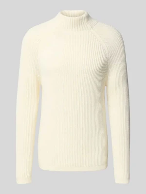 Sweter z dzianiny z dodatkiem wełny z alpaki model ‘ARVID’ drykorn