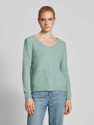 Sweter z dzianiny z dodatkiem wełny ZABAIONE