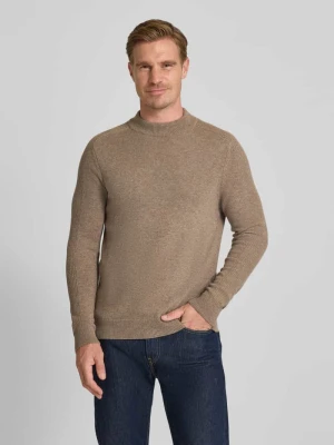 Sweter z dzianiny z domieszką kaszmiru i okrągłym dekoltem JOOP! Collection